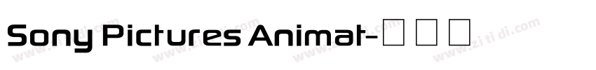 Sony Pictures Animat字体转换